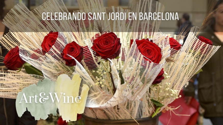 Celebrando Sant Jordi en Barcelona